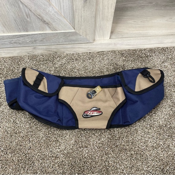 FLW Outdoors Fanny Pack Utility Belt Black and Brown Fly Fish Sports - Picture 4 of 10